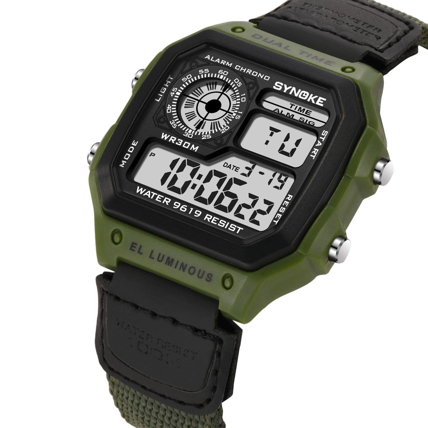 Relógio De Pulso Esportivo Digital Led Tatico Militar Shock – LojaBrasil360