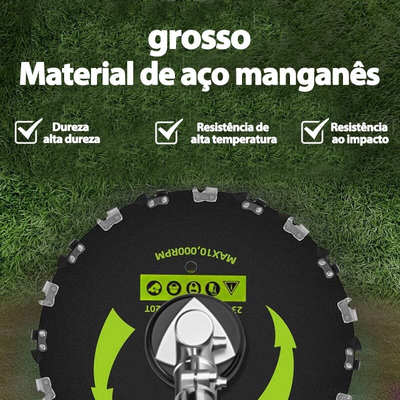 Lâmina para Roçadeira GreenCut [ULTRA RESISTENTE] Lamina para Roçadeira Motossera Floresca 