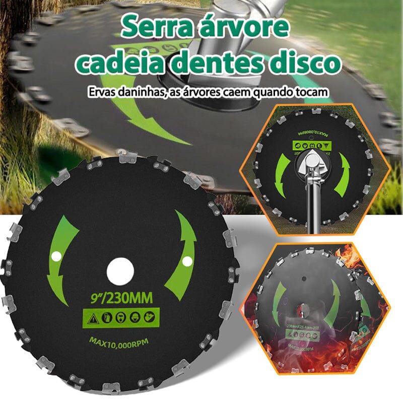 Lâmina para Roçadeira GreenCut [ULTRA RESISTENTE] Lamina para Roçadeira Motossera Floresca 