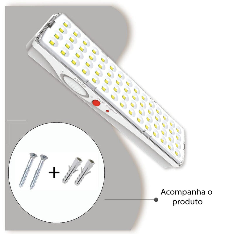 Luminária Emergêncial Recarregável Luminária Floresca 