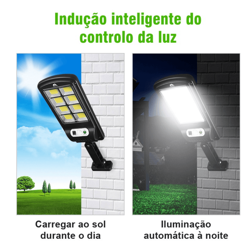 Luminarias Solar Poste luz Exterior 8000W Com Controle Remoto! Luminária Floresca 