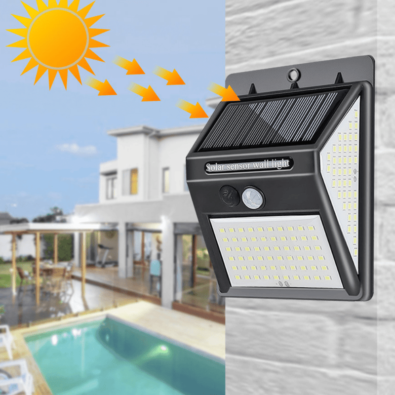 Luz Solar de Led com Sensor de Movimento LUZ LED - À prova d 'água com sensor de movimento movido a energia solar! Floresca 