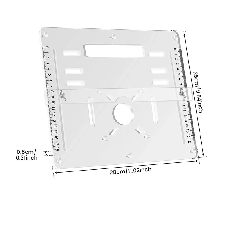 Mesa 2 em 1 Para Tupia e Serra Floresca 1PCS transparent 