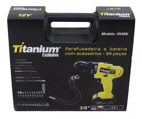 Parafusadeira Titanium 12V [ULTRA PRECISÃO] Floresca 