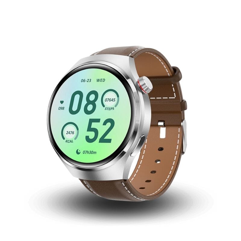 PulseTech GT4 Pro + BRINDE Smartwatch Floresca Couro Marrom 