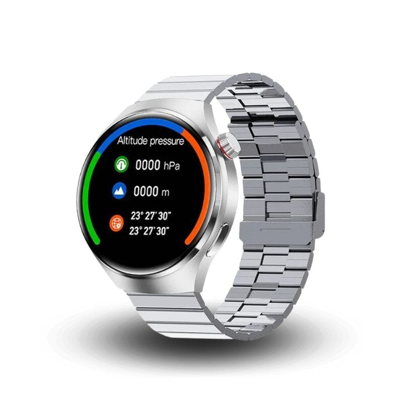 PulseTech GT4 Pro + BRINDE Smartwatch Floresca Prata Metálico 