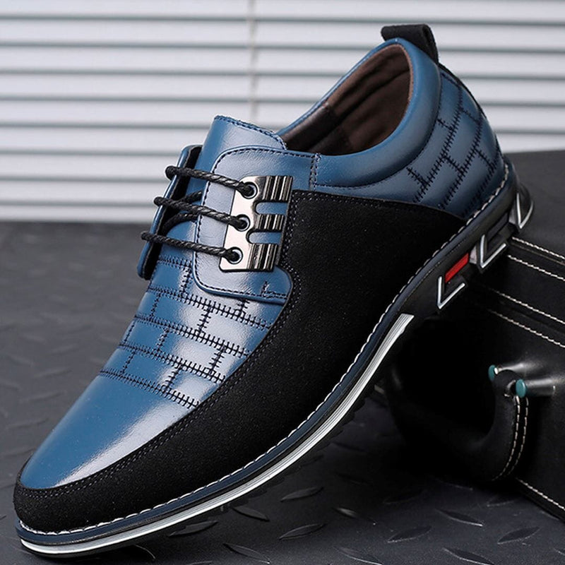 Sapato Masculino de couro Calçados 2 Floresca Azul 36 