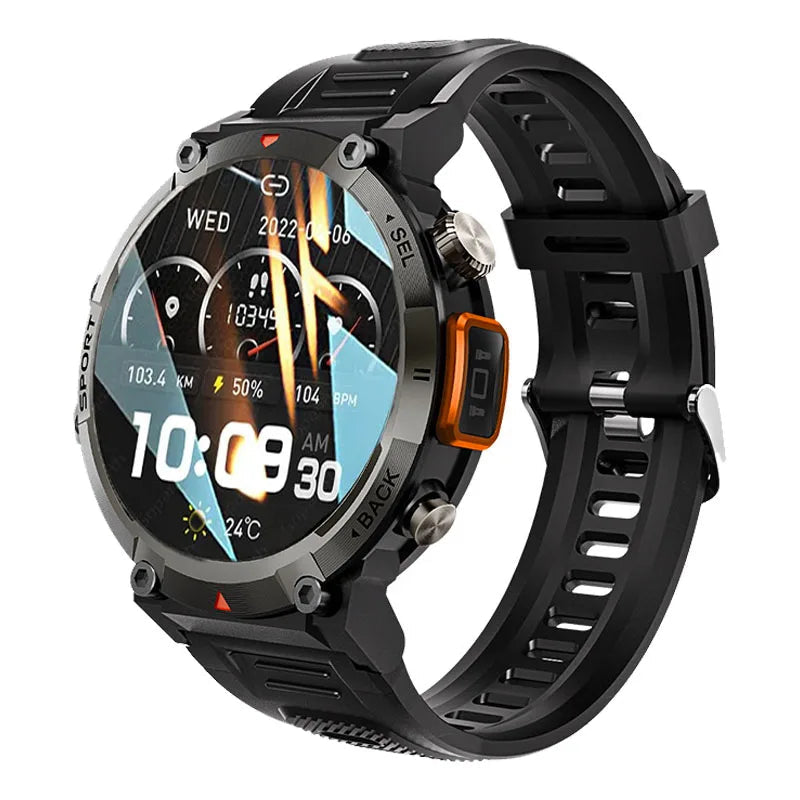 SmartWatch Militar Indestrutível com Lanterna - Ignite 2.0 Smartwatch Floresca 