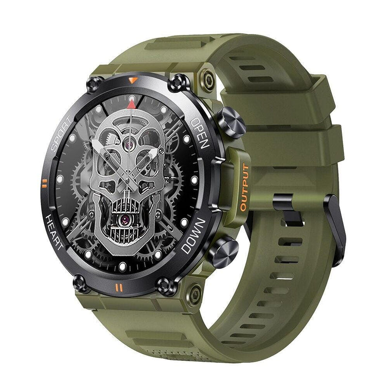 SmartWatch Militar MD56 Vitrine Floresca Verde Militar 