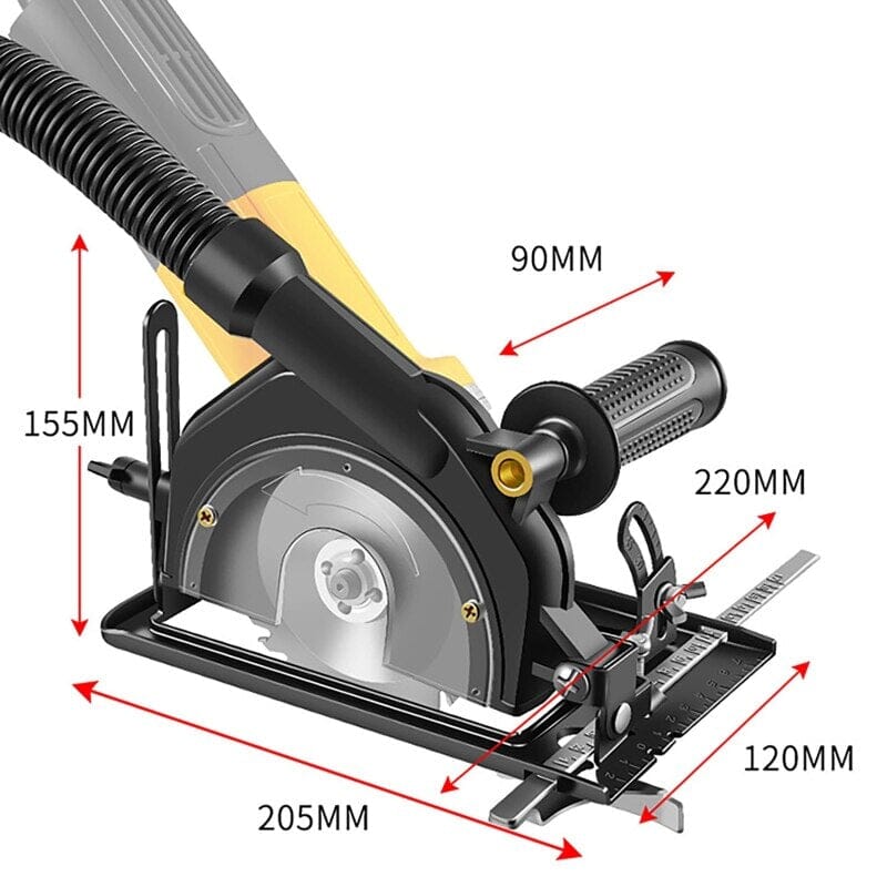 Suporte Adaptador Angular Base Guia Esmerilhadeira Lixadeira 115mm/125mm - Frete Grátis Floresca 