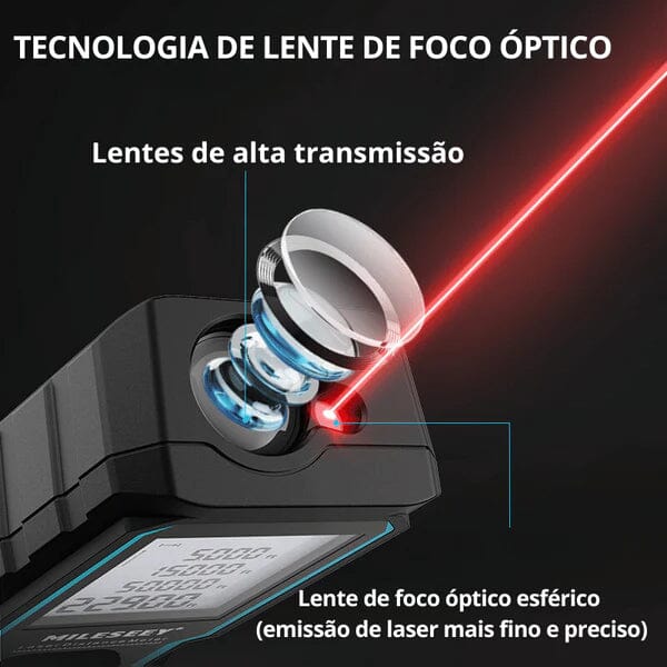 Trena Digital Laser Com Nível De Alta Precisão S6 Floresca 