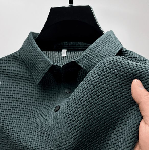 Camisa Polo Voker [SEDA ITALIANA] CAMISA POLO Floresca Verde Escuro P (50 a 60kg) 
