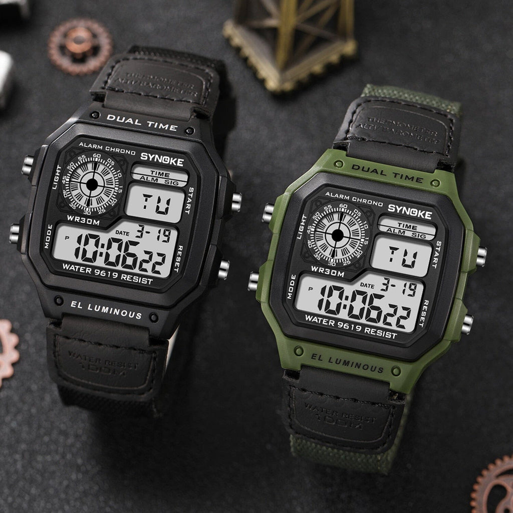 Relógio De Pulso Esportivo Digital Led Tatico Militar Shock – LojaBrasil360